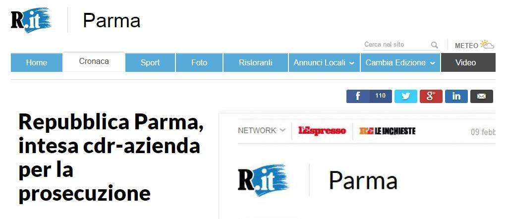 Dietrofront su chiusura Repubblica Parma: buone notizie per l’informazione cittadina