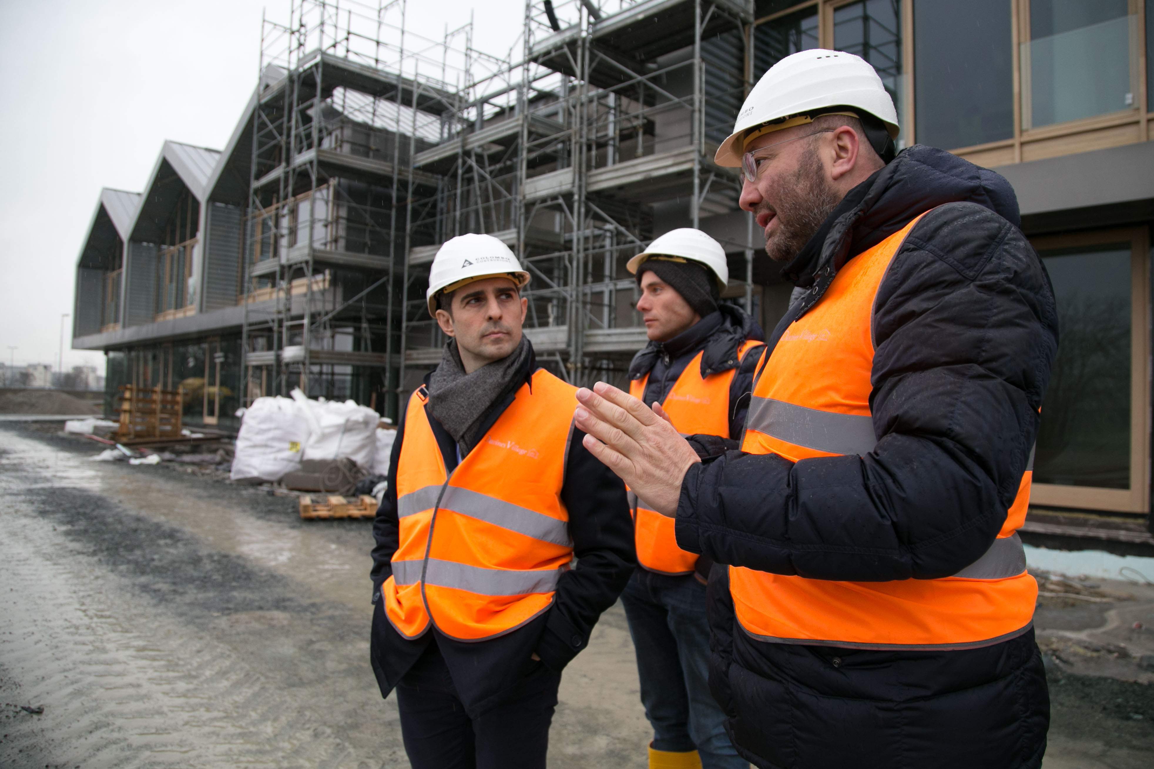 Pizzarotti visita il cantiere dell'”Eco-villaggio” da 11mila mq di Davines