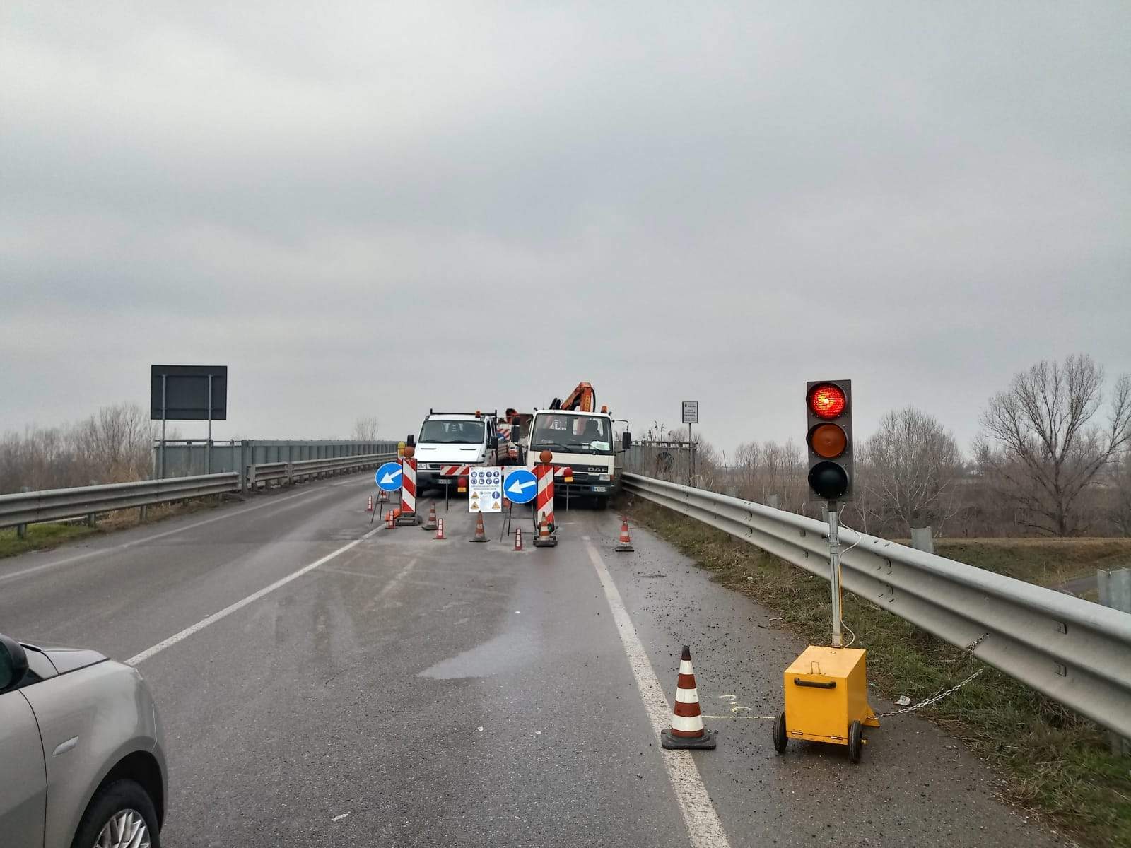 Iniziati i lavori sul Ponte “Faraboli”, si viaggia a senso unico alternato