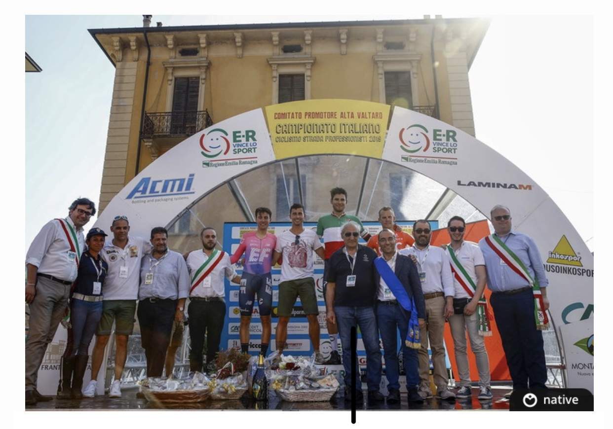 Ganna campione italiano a cronometro sulle strade della Valtaro
