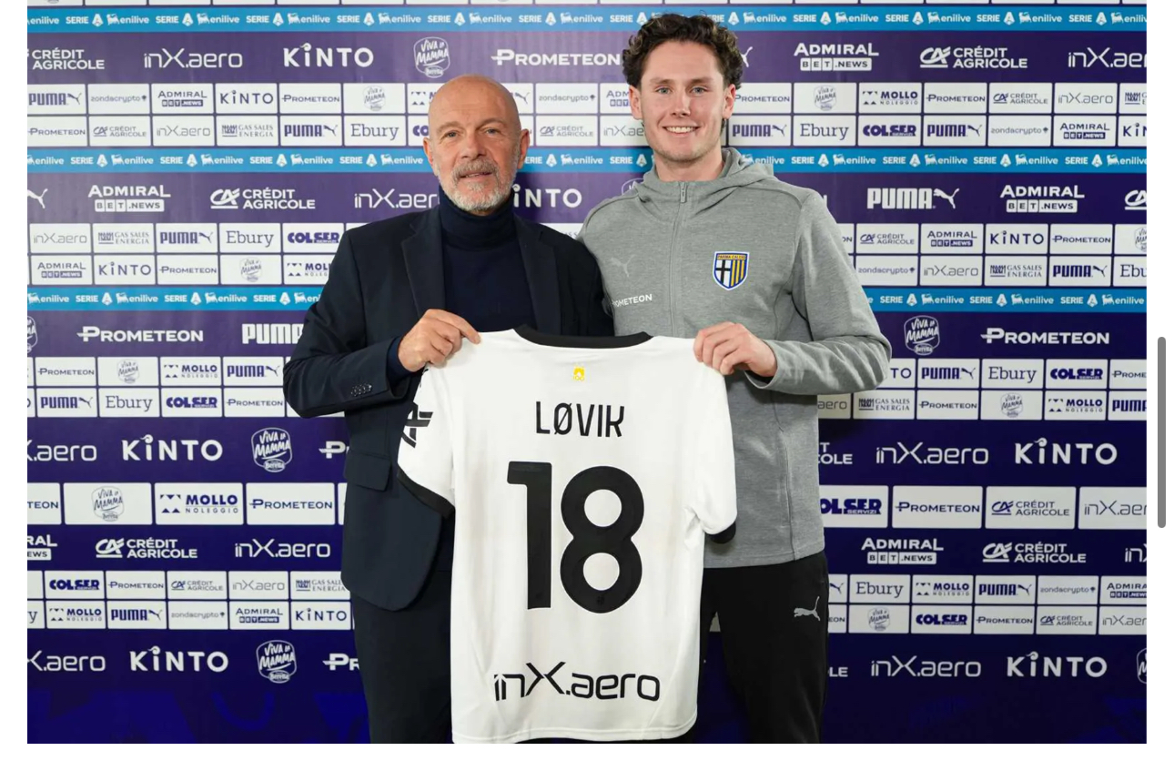 Løvik: “Avevo la maglia di Cannavaro. Sogno di fare la storia del Parma”