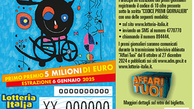 Lotteria Italia: un biglietto da 20mila euro venduto a Berceto
