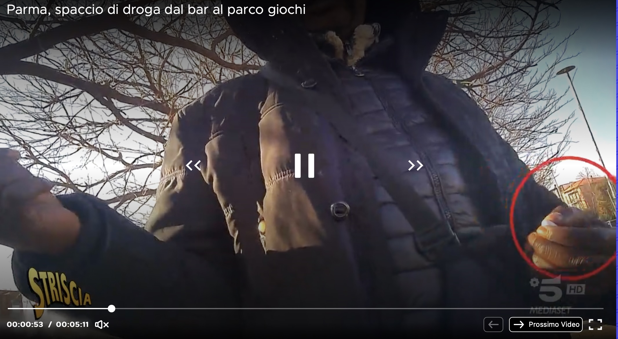 VIDEO – Striscia la notizia a Parma, “spaccio di droga dal bar al parco giochi”
