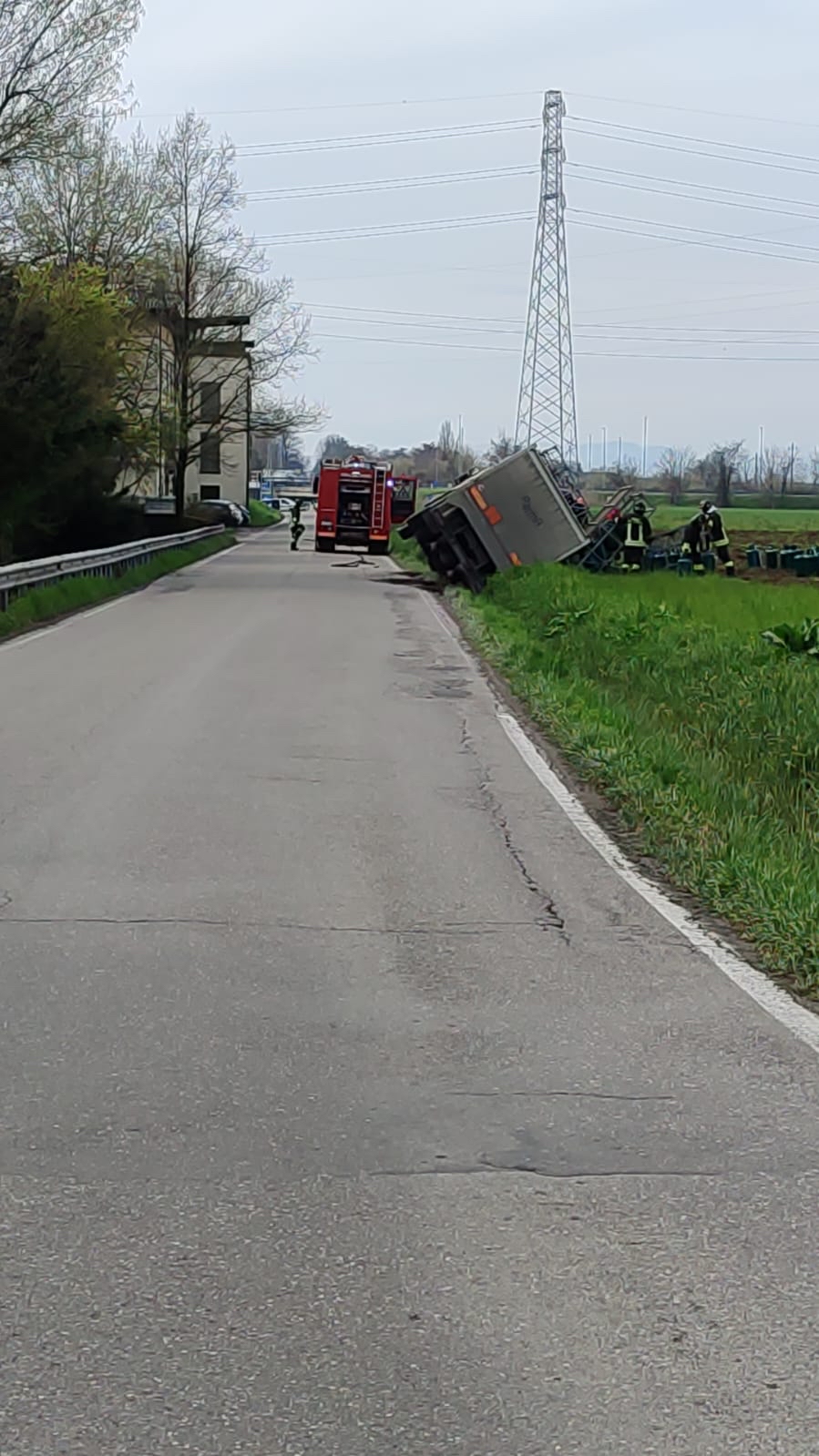 Incidente a Vicofertile: strada chiusa