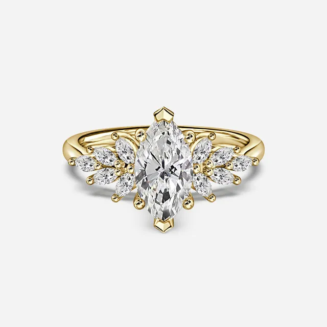 Marquise trilogy ring