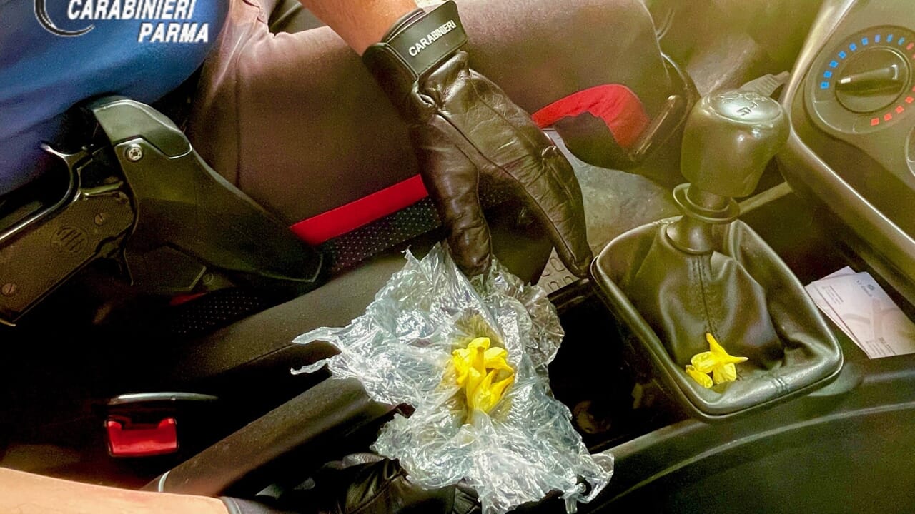 La cocaina nascosta sotto la leva del cambio, in casa 400 euro: denunciato 20enne