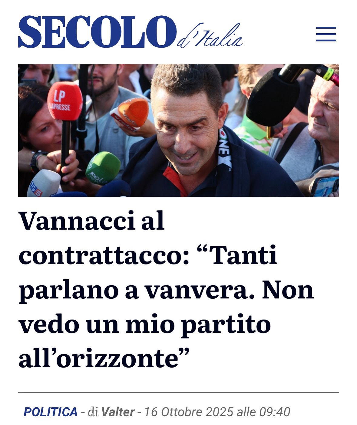 Vannacci e la Lega – Precisazione