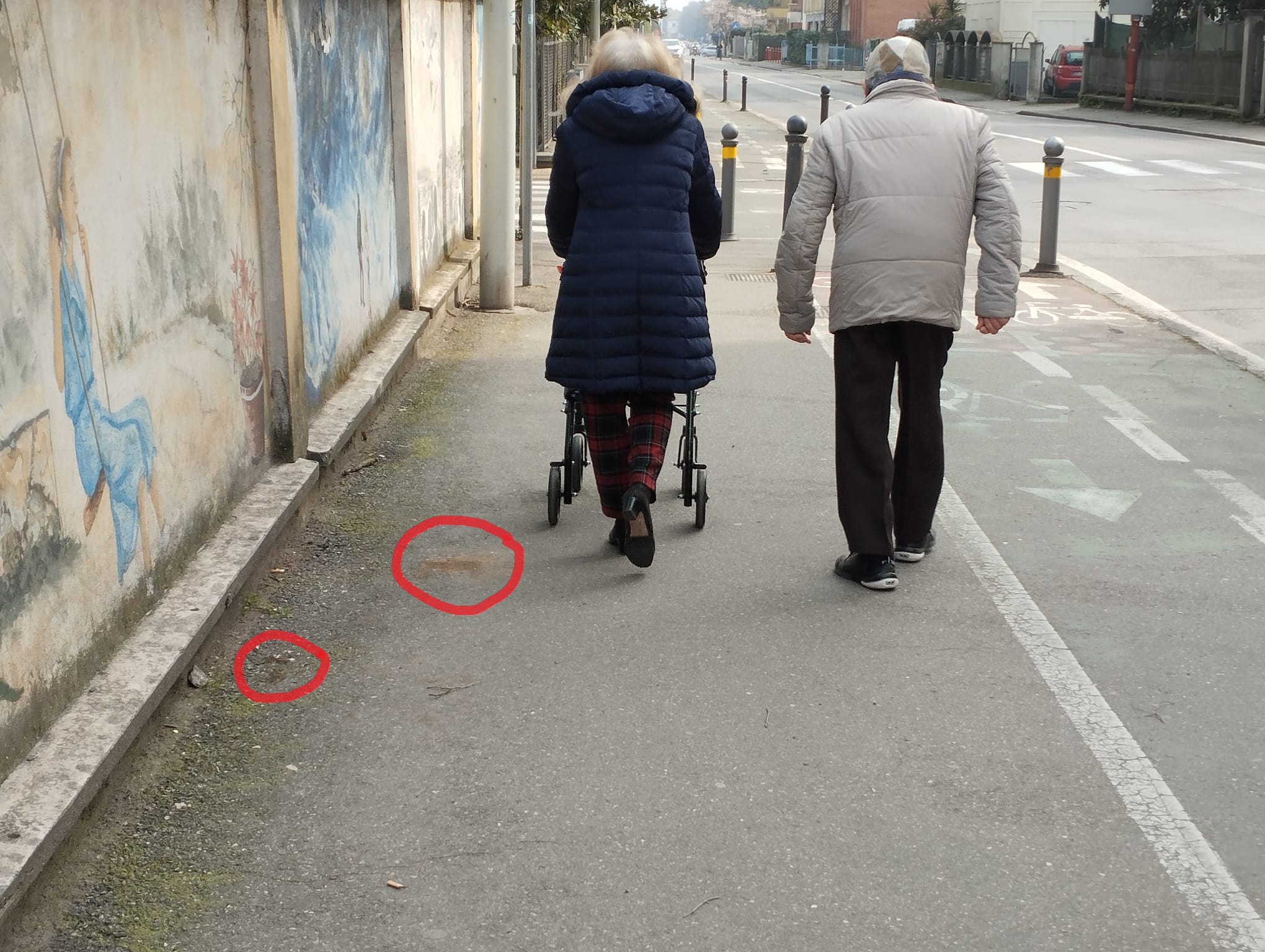 Via Venezia, zona Asilo Ferrari, foto-viaggio nelle deiezioni canine non raccolte
