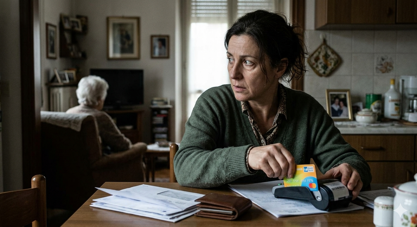 Tradimento in famiglia: badante e compagno svuotano il conto dell’anziana assistita