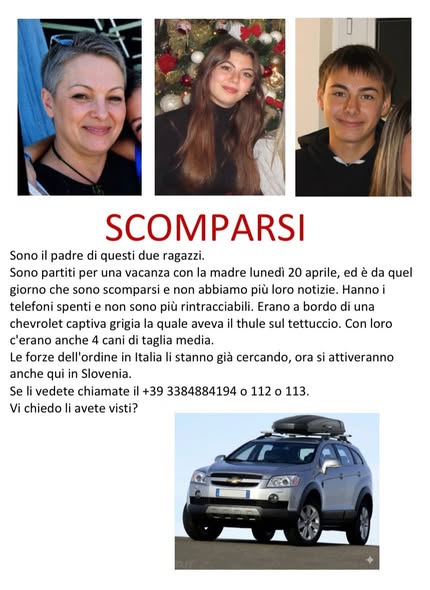 Ancora nessuna notizia di Sonia Bottacchiari e dei suoi figli