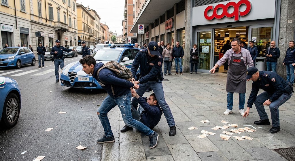 Ruba alla Coop e scappa, ma nella fuga perde 400 euro: arrestato