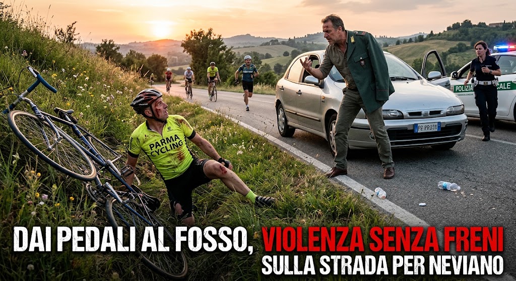 Sorpasso, insulti poi l’aggressione: ciclista malmenato finisce nel fosso