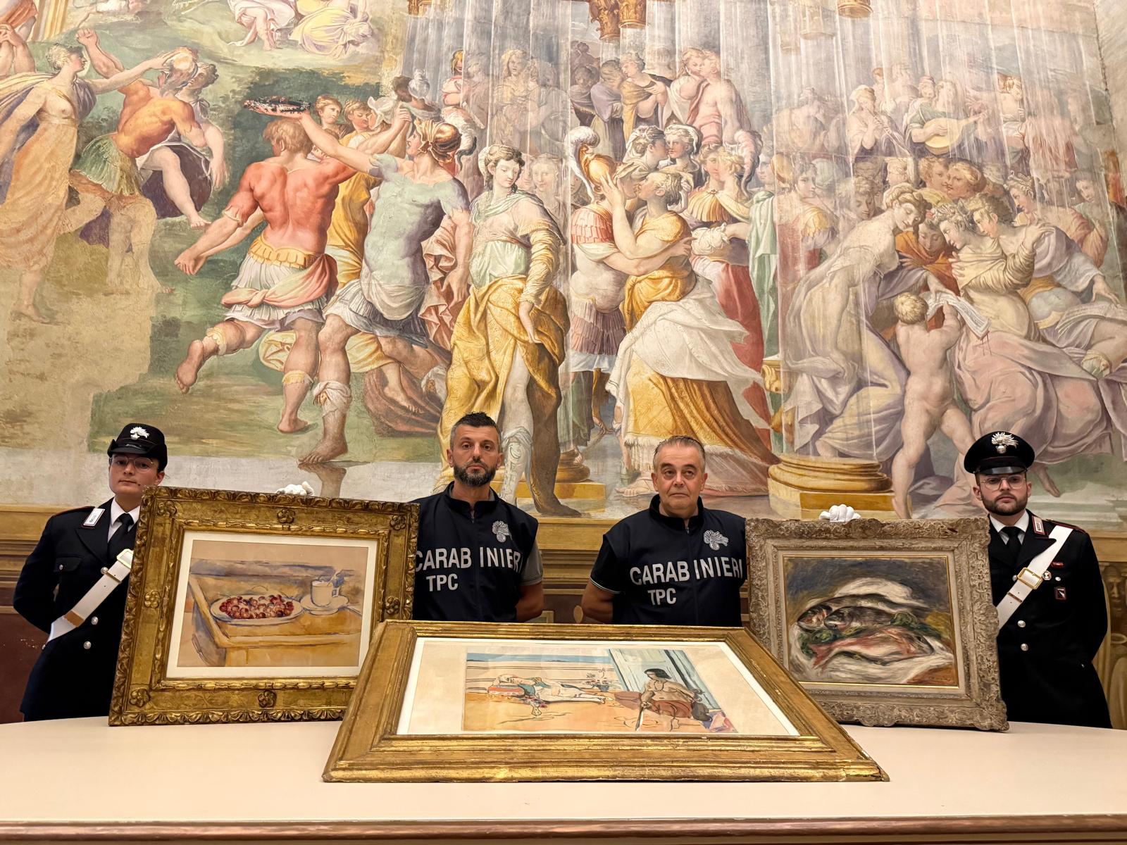 Recuperati i tre quadri rubati alla Fondazione Magnani Rocca