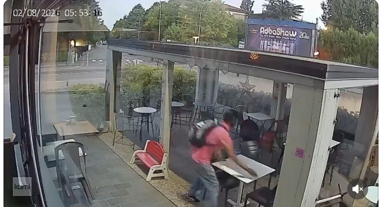 Calci, tavoli a terra e rabbia prima dell’alba: il video-shock del vandalismo al bar
