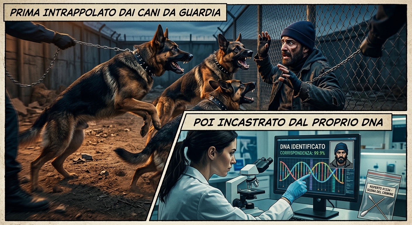 Prima intrappolato dai cani da guardia, poi incastrato dal proprio DNA: furto fallito al Pablo