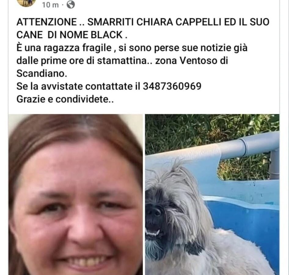 Chi l’ha vista? Chiara è scomparsa a Scandiano