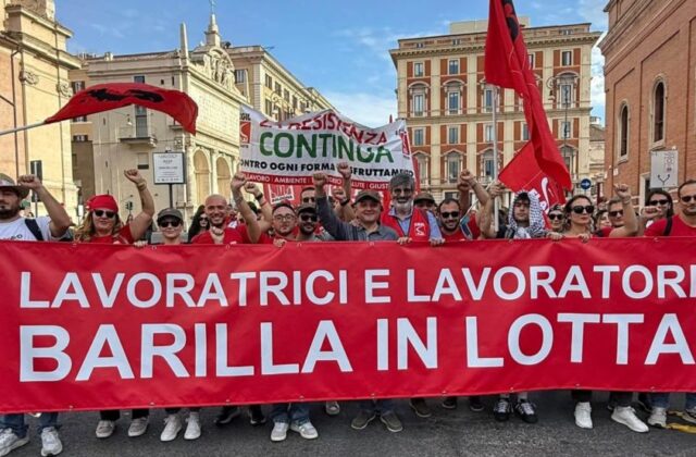 Tensione alla Barilla: sciopero e presidio a Pedrignano contro le cessioni al Sud
