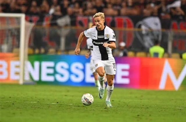 Tegola Parma: lesione al polpaccio per Almqvist, KO contro l’Inter